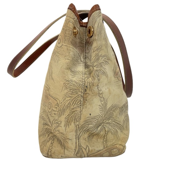 Brahmin Vintage Copacabana Bag Purse OS Tan/Brown - Picture 13 of 16